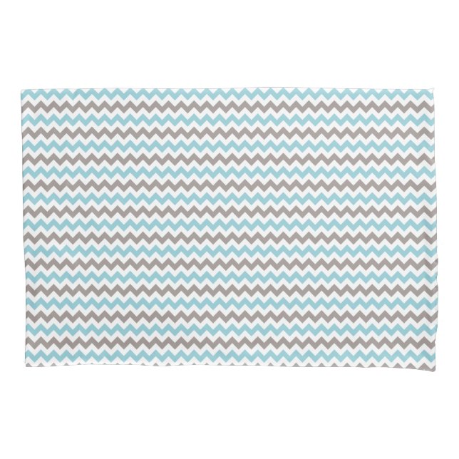 Padrão Chevron Azul Cinza Moderno e Tendência (Frente)