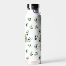 Padrão Chic de Aquarela com Nome de Monograma em V