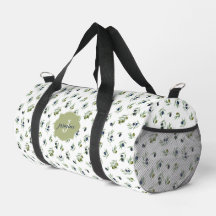Padrão Chic de Aquarela com Nome de Monograma em V