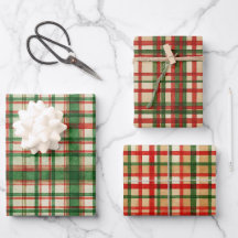 Padrão Clássico de Arte de Xadrez Vermelha Verde