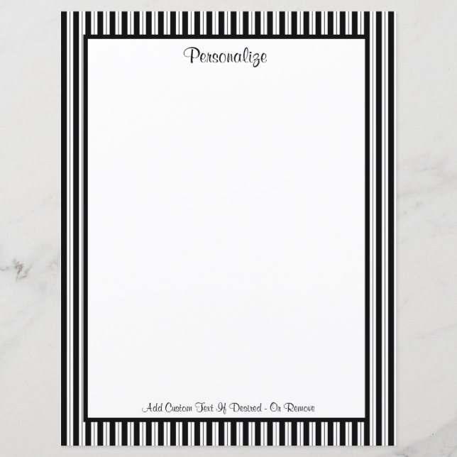 Padrão clássico de distribuição branca e preta (Frente)