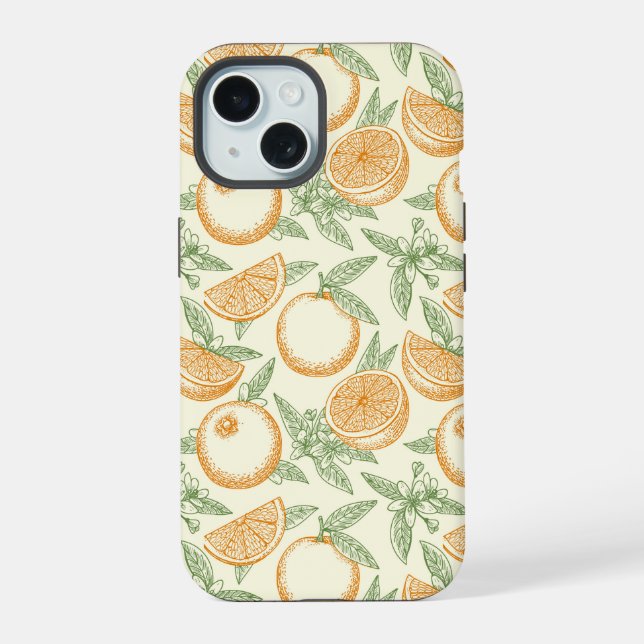 Padrão Clássico de Fruta Laranja (Verso)