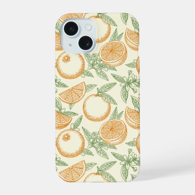 Padrão Clássico de Fruta Laranja (Verso)