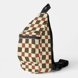 Padrão clássico de gingham Brown Burgundy Modern