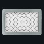Padrão Clássico de Quatrefoil<br><div class="desc">Padrão simples de quatrefoil em preto e branco.</div>