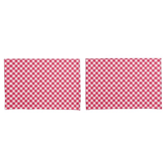 Padrão Clássico do País Gingham Vermelho (Frente - conjunto)