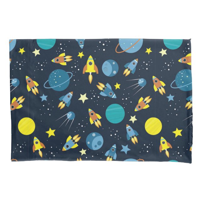 Padrão Colorido com Tema Espacial (Frente)