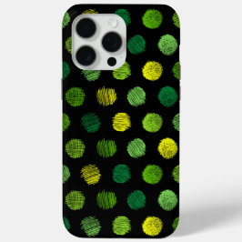 Padrão Colorido Escuro iPhone 14 Pro Maiúsculas