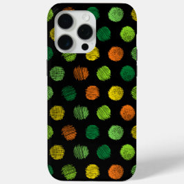Padrão Colorido Escuro iPhone 14 Pro Maiúsculas