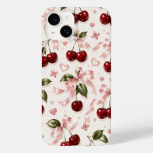 Padrão contínuo de laço de cetim rosa e cereja coq