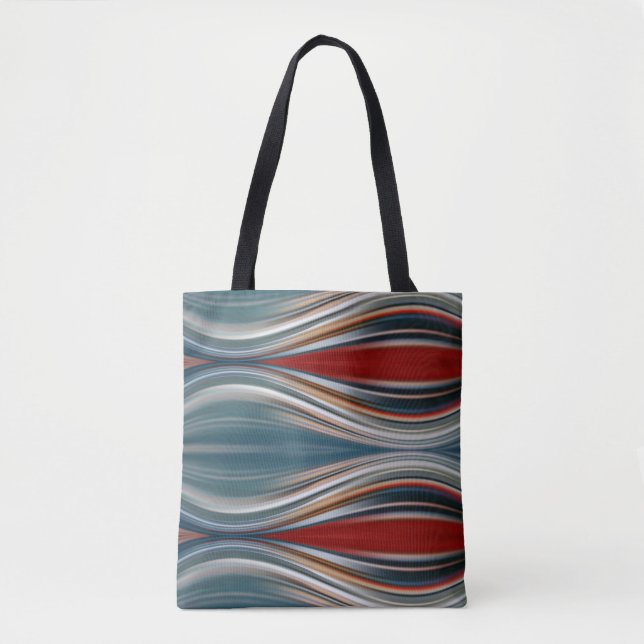 padrão contínuo em bolsa tote de ombro (Frente)