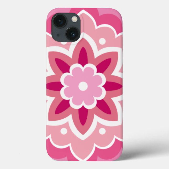 Padrão Cor-de-Rosa e Floral (Verso)