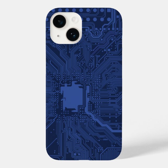 Padrão da placa-mãe do Geek azul (Verso)