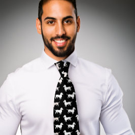 Padrão Dachshund Cachorro Doxie Gravata Preta