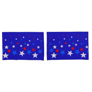 Padrão das estrelas azul, vermelha e branca