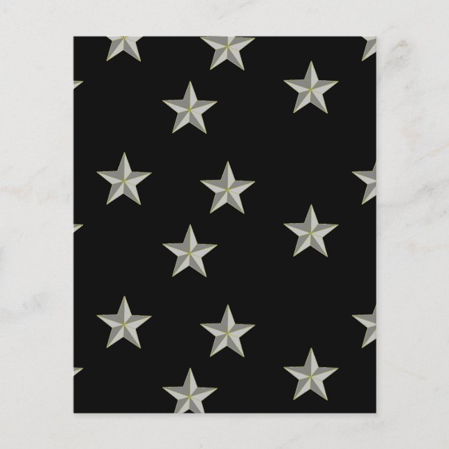 padrão das estrelas da cinza em preto (Frente)