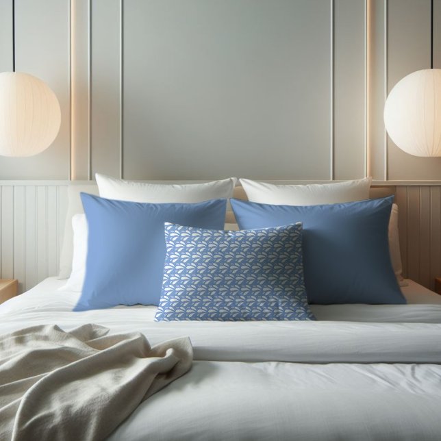 Padrão de abertura azul e branco moderno costeiro (Criador carregado)