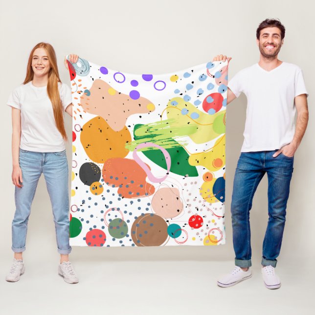 Padrão de abstrato adorável cobertor chic fleece b (In Situ)