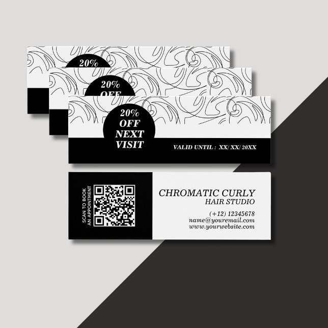 Padrão de Abstrato branco preto-clássico minimalis (Criador carregado)