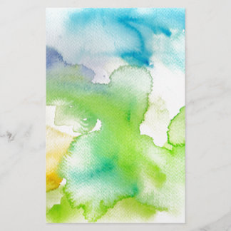 Padrão de Abstrato de Aquarela Simples Chic