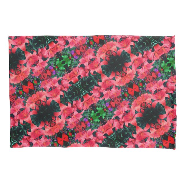 Padrão de Abstrato de Arte das Flores Laranja (Frente)