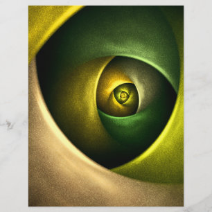 Padrão de Abstrato de Arte Floral Moderna Verde #2