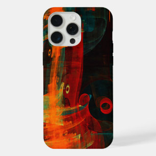 Padrão de Abstrato de Arte Moderno Vermelho Azul-L