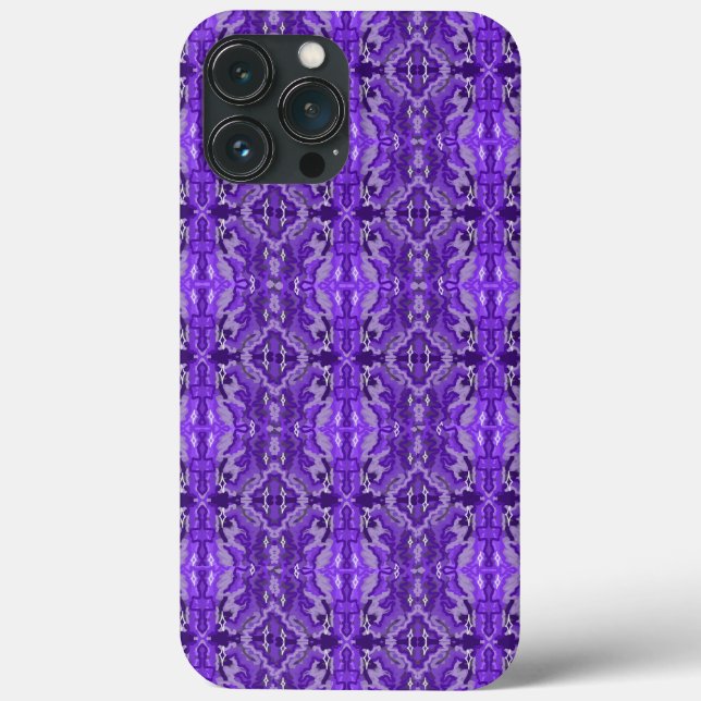 Padrão de Abstrato de Diamante Roxo (Verso)