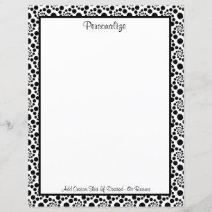 Padrão de Abstrato de espirros preto e branco mod