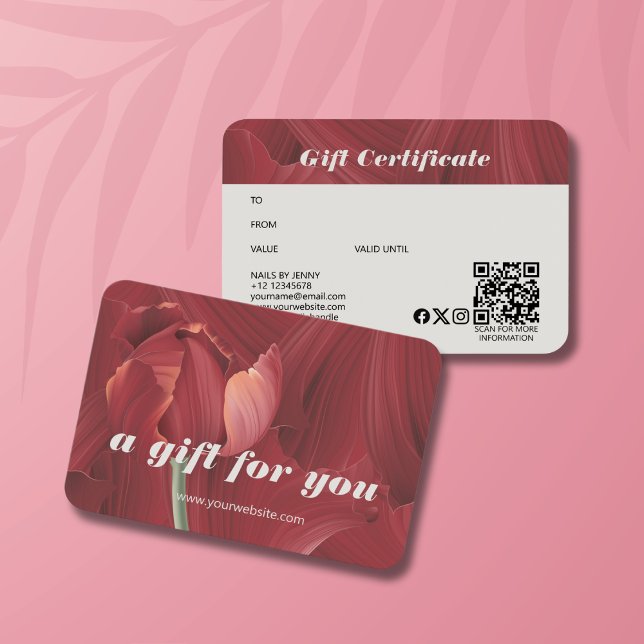 Padrão de Abstrato de Tulipas Vermelhas do Na moda (Criador carregado)