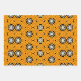 Padrão de Abstrato preto e laranja do Halloween