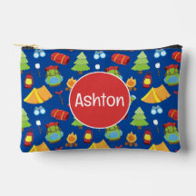 Padrão de acampamento de verão bonito