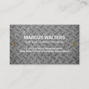 Padrão de aço  Cartão de visita de parafusos de