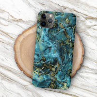 Padrão de Ágata Minerais Falso Ouro Turquesa Verde