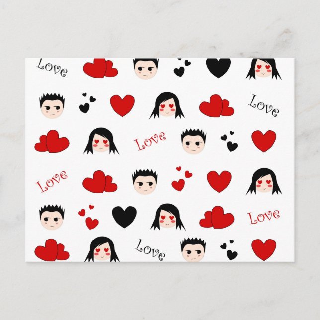 Padrão de amor - Cartão postal (Frente)