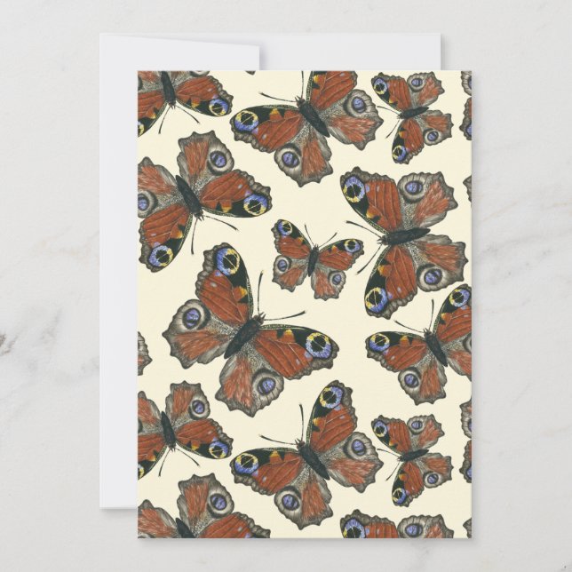 Padrão de aquarela das borboletas (Frente)