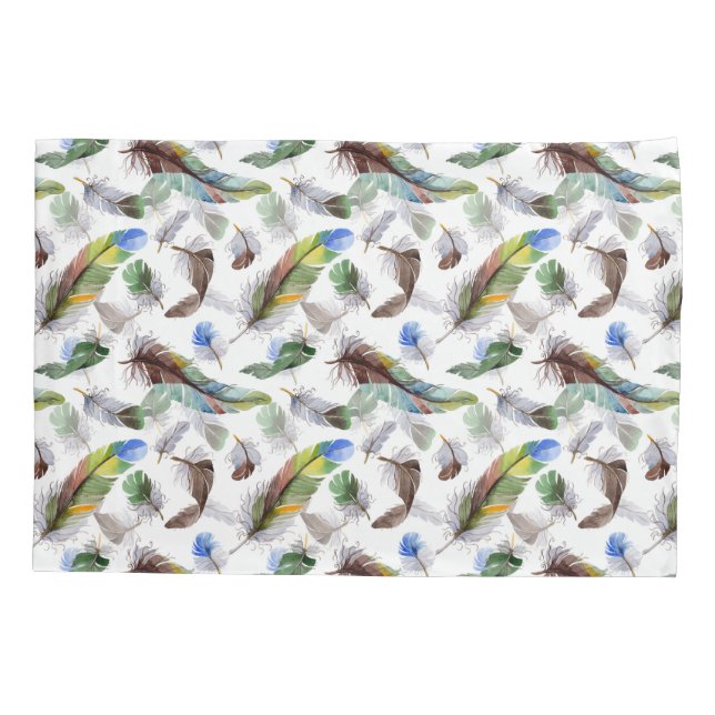 Padrão de Aquarela de Pena (Verso)