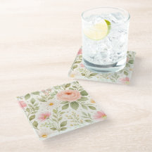 Padrão de Aquarela Floral Suave  