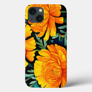 Padrão de Aquarela Moderno Marigold
