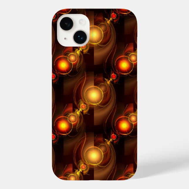 Padrão de Arte Abstrata Boho Elegante Moderno Dour (Verso)