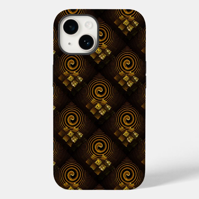 Padrão de Arte Abstrata Boho Elegante Moderno Dour (Verso)