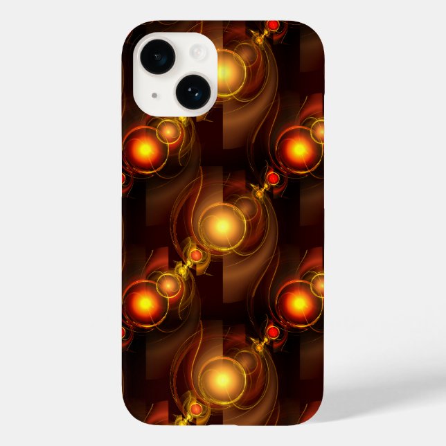 Padrão de Arte Abstrata Boho Elegante Moderno Dour (Verso)