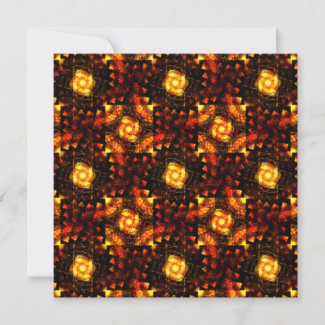 Padrão de Arte Abstrata Boho Moderno Elegante a Ou (Frente)