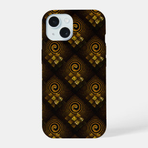 Padrão de Arte Abstrata Boho Moderno Elegante Dour