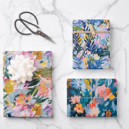 Padrão de Arte Botânica de Abstrato de Elegante