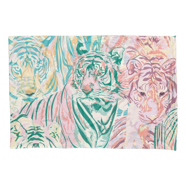 Padrão de Arte do Tigre de Cor do Pastel (Frente)