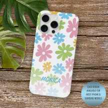Padrão de Arte Floral Personalizado iPhone 12