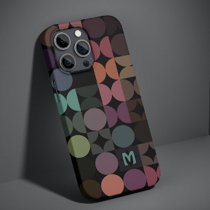 Padrão de Arte Geométrica Retro Única Personalizad