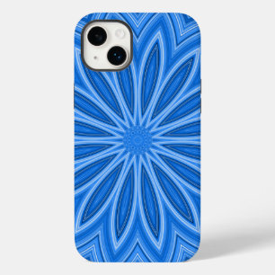Padrão de Artisan de Design Floral Azul Moderno