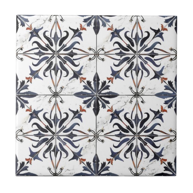 Padrão de Azulejo de Intrato de Vintage (Frente)